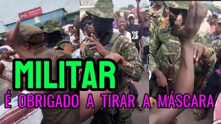 Militar sem MÁSCARA