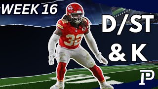 Playoff Defenses + Kickers | Week 16 Must Start Streamers!