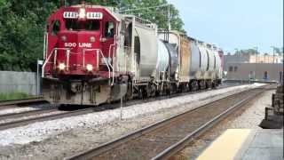 RARE! Caboose on Soo 4448 West w/strobe!!! 06.16.2012