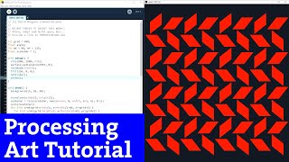 Ep.9 Processing 3D tutorial | Grid with rotateX, rotateY and scale (Creative coding)