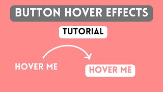 Awesome Button Hover Effects Using HTML & CSS (2023)