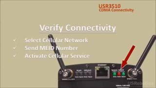 Connect to a CDMA cellular network on the USR Cellular Gateway USR3510