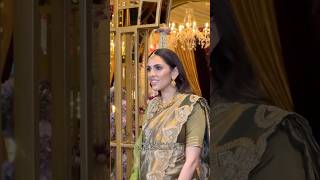 Shloka Ambani Radiates Grace in Green Saree at Shiva Puja #shorts