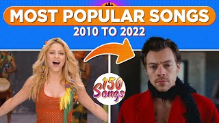 Most Popular Songs Each Month 2010 to 2022