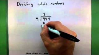 Basic Math - Dividing whole numbers