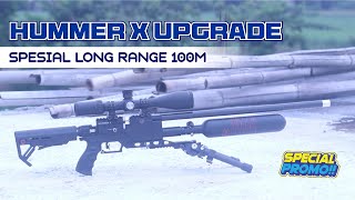 100 METER AKURASI RABAT PCP HUMMER X UPGRADE TACTICAL TERBARU | SENAPAN PCP BIGGAME TERBARU 2025