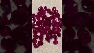 Natural Kashmir Rubies Unheated and untreated #gemstone #rocks #minerals #gems #crystal #jewelry.