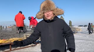 Learning to ice fish from the 'last fishing tribe' in NE China