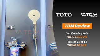 TDM.VN | Review sen tắm nóng lạnh TOTO TBG01302VA và tay sen tắm 3 chế độ TBW01010A