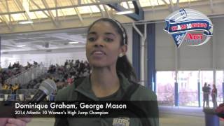 2014 A-10 Women's High Jump Champion - Dominique Graham, George Mason