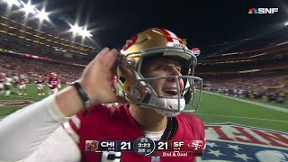 Purdy gets SF hyped with another rushing TD