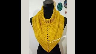 CUELLO MOSTAZA A CROCHET