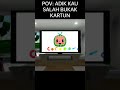 POV: ADIK KAU SALAH BUKAK KARTUN : || (Roblox Malaysian)