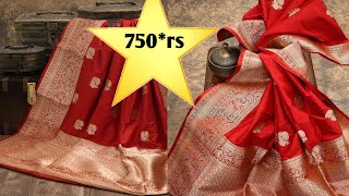 Kadwa weave/kota silk saree/beautiful party wear silk saree/red silk saree