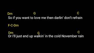 November Rain By Guns N Roses Chords And Lyrics