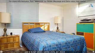Priced at $140,000 - 249 W Busby Drive, Sierra Vista, AZ 85635