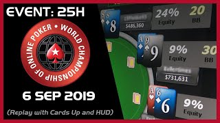 WCOOP Event 25H - NLHE - with CrownUpGuy (Fedor Holz) - 6 set 2020 - PokerStars - final table replay