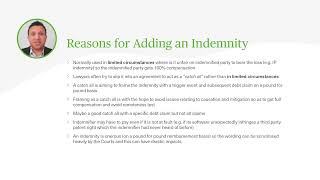 Indemnity Clauses - Drafting Tips \u0026 Key Issues - Webinar