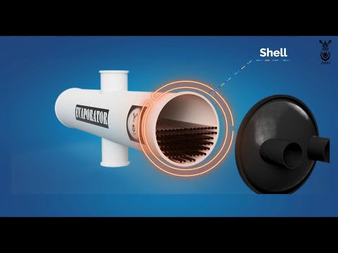 Which type of evaporator is used in air conditioning application?