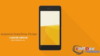 Xamarin Android Tutorial - Material DateTime Picker