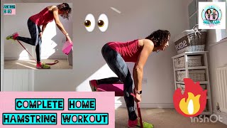 Hamstring Home Workout Mels Complete Leg Day Training 10 Exercises: Resistance Bands, Bodyweight etc