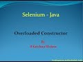 selenium-java-constructor overloading