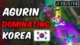 AGURIN IS SMURFING IN KOREA *15/1 JARVAN GAME*