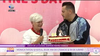 Teo Show (14.02.2022) - Monica Tatoiu si sotul, 35 de ani de casnicie si 39 de iubire!