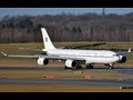 A340-500 Government of Algeria landing HAM