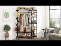 Tribesigns Freestanding Closet Organizer, Heavy Duty Clothes Shelf F1600