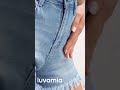 luvamia womens high waisted jean shorts frayed raw hem denim shorts https amzn.to 4cmedjg