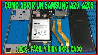 COMO ABRIR UN SAMSUNG A20 EN 3 MINUTOS FACILMENTE (REMPLAZO DE PANTALLA)