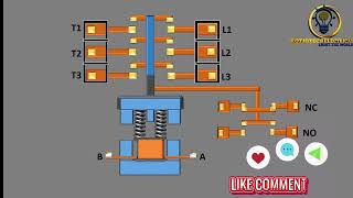 HOW A CONTACTOR WORKS.....THE WORKING PRINCIPLE OF CONTACTOR#wiring  #contactor #switchconnection