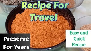 Travel Recipes | काचरी पाउडर की चटपटी मसालेदार चटनी | Rajasthani Kachri Powder Ki Chatni