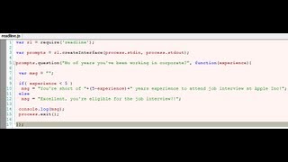 User Input Using readline Module: Node.js