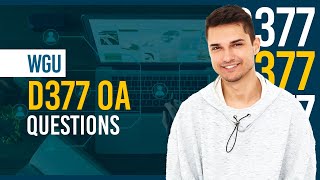 D377 Oa Complete Answer Key Explanations