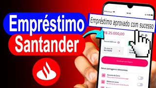 Como pedir empréstimo no app Santander