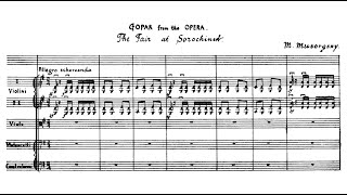 [Full Score] Mussorgsky - Gopak from The Fair at Sorochyntsi (for orchestra)