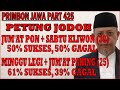 JUM’AT PON + SABTU KLIWON 50% Sukses 50% Gagal | MINGGU LEGI + JUM’AT PAHING 61% Sukses 39% Gagal