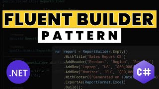 Fluent Builder Pattern in C# – Build Complex Objects the Clean Way