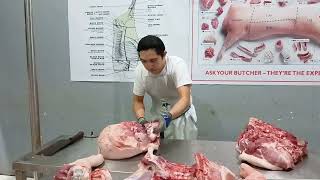 Deboning of Half Carcass Pork || Rey Duran