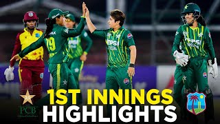 1st Innings Highlights | Pakistan Women vs West Indies Women | 3rd T20I 2024 | PCB | M2F2A