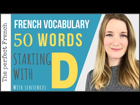 What words start with D in French?