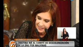 Visión Siete: Cristina irá al comité de descolonización de la ONU por malvinas