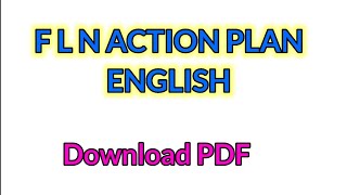 FLN ACTION PLAN ENGLISH | Fundamental literacy and numeracy @learneasilyhub