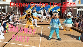 Disney CRUISE LINE Sailaway party 25th⭐︎ディズニークルーズライン　セイルアウェイ・パーティー　25周年