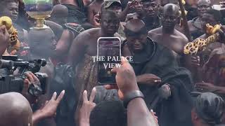 Otumfuo Osei Tutu Dance Fontonfrom with the Royal dancers of Manhyia