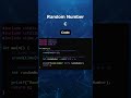 Random Number Generator in C #coding #c #tutorial #developer #programming #tutorial #random #numbers