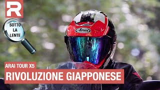 Arai Tour X5 - test - under the lens the new Adventure helmet from Arai.