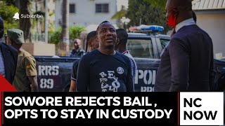 Omoyele Sowore Rejects Police Bail Conditions, Opts to Stay in Custody